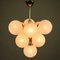 Vintage Brass and Glass Snowball Ceiling Lamp, 1960s 5