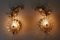 Wandlampen aus Kristallglas & vergoldetem Messing von Palwa, 1960er, 2er Set 2