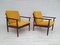 Vintage Danish Solid Teak Armchairs, 1960s, Set of 2 1