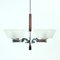 Art Deco Chrome Ceiling Lamp, 1940s, Image 10