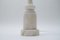 Lámpara de pie italiana Mid-Century de mármol blanco, años 60, Imagen 5