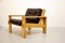 Oak and Black Leather Bonanza Chair by Esko Pajamies for Asko, 1960s, Image 1
