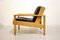 Oak and Black Leather Bonanza Chair by Esko Pajamies for Asko, 1960s 2