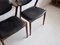 Model 42 Rosewood and Black Leather Dining Chairs by Kai Kristiansen for Schou Andersen, 1950s, Set of 4 8