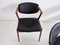 Model 42 Rosewood and Black Leather Dining Chairs by Kai Kristiansen for Schou Andersen, 1950s, Set of 4 9