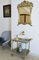 Lámpara de mesa francesa vintage de latón, Imagen 8