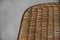 Sillas de cesta italianas de ratán de Gian Franco Legler, años 50. Juego de 3, Imagen 18