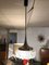 Lampada da soffitto in ottone e vetro di Arlus, anni '60, Immagine 7