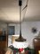 Lampada da soffitto in ottone e vetro di Arlus, anni '60, Immagine 1