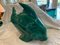 Vintage Green Earthenware FIsh by Le Jan, 1930s 4