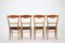 Italian Beech Dining Chairs, 1960s, Set of 4 6
