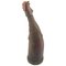 Vintage Brown Glass and Leather Bottle 1950s 2