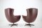 Scandinavian Leather Armchairs from Peem, 1970s, Set of 2 5