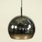 Lampada da soffitto sferica in metallo cromato, anni '70, Immagine 3