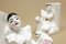 Dutch Pierrot Bookends from Royal Delft, 1970s, Set of 2 7