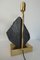 Brass & Stone Table Lamp, 1970s 5