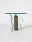 Vintage Glass & Brass Side Table 1