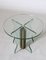 Vintage Glass & Brass Side Table 9