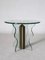 Vintage Glass & Brass Side Table, Image 2