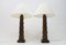 Hand-Carved Wooden Table Lamps from Temde, 1960s, Set of 2 1