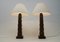 Handgeschnitzte Tischlampen aus Holz von Temde, 1960er, 2er Set 2