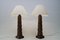 Hand-Carved Wooden Table Lamps from Temde, 1960s, Set of 2 10