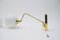 German Brass and Milk Glass Sconces, 1960s, Set of 2, Image 15