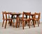 Mid-Century Elm Dining Table & Chairs Set, Set of 7 3