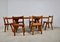 Mid-Century Elm Dining Table & Chairs Set, Set of 7 2