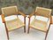Model Bridge Lounge Chairs by Adrien Audoux & Frida Minet, 1950s, Set of 2 8