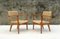Model Bridge Lounge Chairs by Adrien Audoux & Frida Minet, 1950s, Set of 2 5