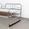 Sofá cama Bauhaus de acero tubular cromado, años 30, Imagen 3