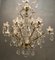 Lámpara de araña grande de cristal de Murano, años 50, Imagen 1
