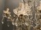 Großer Murano Kronleuchter aus Kristallglas, 1950er 7