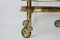 Mid-Century Brass & Glass Bar Trolley, Image 11