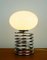 Grande Lampe de Bureau en Chrome et Verre Blanc de Honsel-Leuchten, années 70 1