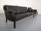 Mid-Century Danish Leather 3-Seater Sofa and Armchair Set by Aage Christiansen for Erhardsen & Andersen, 1960s, Set of 2, Image 3