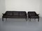 Mid-Century Danish Leather 3-Seater Sofa and Armchair Set by Aage Christiansen for Erhardsen & Andersen, 1960s, Set of 2, Image 1