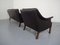 Mid-Century Danish Leather 3-Seater Sofa and Armchair Set by Aage Christiansen for Erhardsen & Andersen, 1960s, Set of 2 16