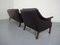 Mid-Century Danish Leather 3-Seater Sofa and Armchair Set by Aage Christiansen for Erhardsen & Andersen, 1960s, Set of 2, Image 16