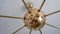 Lampadari Sputnik in ottone di Drukov, anni '60, set di 2, Immagine 8