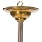 Art Deco Silvered Brass Chandelier from Ezan, 1930s 10
