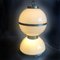Grande Lampe de Bureau Space Age en Verre Opalin et Métal Argenté par Carlo Nason, Mazzega, 1970s 10
