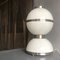 Large Space Age Opaline Glass and Silvered Metal Table Lamp by Carlo Nason, Mazzega, 1970s 14