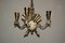 Vintage Bronze and Crystal Chandelier from DLG Gilbert Poillerat, 1940s 7