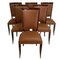 Art Deco French Dining Chairs, 1930s, Set of 6 2