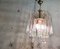 Lámpara de araña vintage de cristal de Murano, años 70, Imagen 3