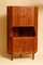 Danish Modern Teak Corner Bar Cabinet, 1960s, Image 1