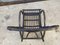 Vintage Black Rattan Rocking Chair, 1960s, Image 4