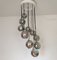 Mid-Century Italian Chrome Cascade Chandelier by Guzzini for Meblo, 1970s 1